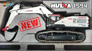 RC Excavator Huina 1594  Unboxing amp First Drive  New Huina RC CarsTrucks4Fun [upl. by Burr]