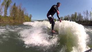 Malibu Wakesetter VTX surf GoPro HD Hero 2 [upl. by Eciruam510]