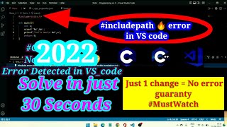 include errors detected update your include Path How to fix this include path error in VS code [upl. by Helge]