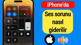 iPhoneda Ses Sorunu Nasıl Onarılır 2023  Ses iPhoneda Çalışmıyor [upl. by Vaas]