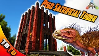 PEGOMASTAX SACRIFICIAL TOWER BEST WAY TO LEVEL DIMORPHODON Ark Survival Evolved [upl. by Esahc]