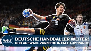 HANDBALLEM IN DEUTSCHLAND DHBAuswahl zieht vorzeitig in Hauptrunde ein [upl. by Kwan]