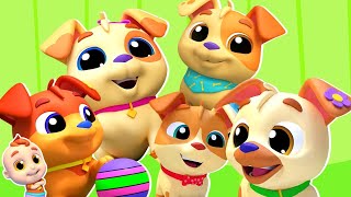 Five Little Puppies Nursery Rhyme And Kids Song by Super Supremes [upl. by Nniw700]