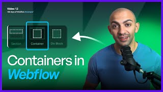 BUILD Responsive Layouts in Webflow with Containers  100 Days of Webflow  Day 12 [upl. by Lucho268]