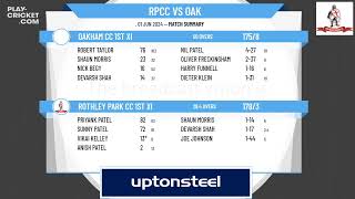 Rothley Park CC 1st XI v Oakham CC 1st XI [upl. by Ylagam736]