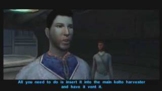 97 Star Wars Knights of the Old Republic Dark Side Male Walkthrough  Manaan Kolto Control [upl. by Piper225]