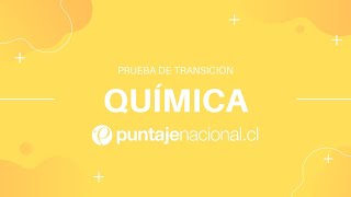 Prueba de Transición QUÍMICA  Resolución Modelo DEMRE  Clase N°5 [upl. by Symons]