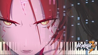 ｢Nightglow｣  Honkai Impact 3 OST Piano ArrangementCover Sheet Music [upl. by Ielak]