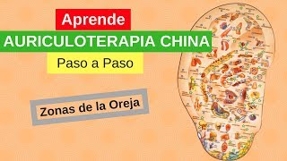 APRENDE AURICULOTERAPIA CHINA PASO A PASO  Zona sde la oreja [upl. by Theresita564]