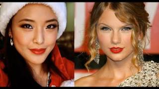 Taylor Swift Inspired Holiday Pinup Tutorial [upl. by Htrowslle]