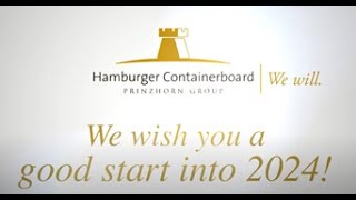 Hamburger Containerboard wishes a happy new year 2024 [upl. by Nodarse]