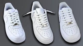 3 Cool Ways How To Lace Nike Air Force 1 Nike Air Force 1 Lacing [upl. by Monroe]