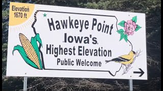 I WAS ABOVE EVERYONE IN IOWA 💥 🌽 🤩 Hawkeye Point elev 1670 ft the Iowa High Point iowa [upl. by Nowahs]