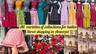 A to Z ladies collection in Ameerpet street shopping shopping hyderabad streetshopping ameerpet [upl. by Earlie]