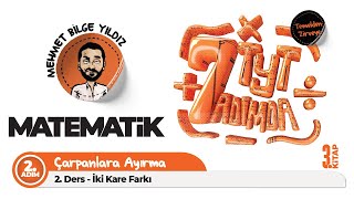 Yedi Adımda Temel Matematik TYT 3Kitap 1 Adım 2 Ders İki Kare Farkı [upl. by Arman]