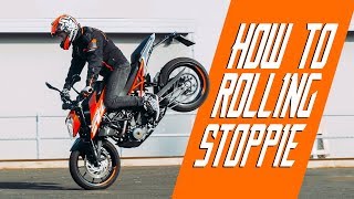 How to rolling stoppie  Duke 250  RokON VLOG 31 [upl. by Tiebout933]