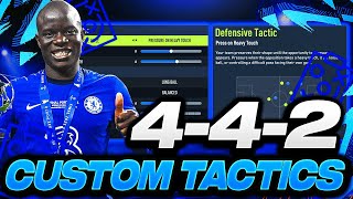 FIFA 22  quotUpdatedquot 442 CUSTOM TACTICSINSTRUCTIONS  FIFA 22 ULTIMATE TEAM [upl. by Jaeger]