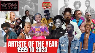 TGMA 2024 Ghana Music Award Winners of Artiste of the Year award from 1999 to 2023 [upl. by Londoner]