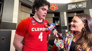 Ian Schieffelin on Clemsons Sweet 16 NCAA Tournament win over Arizona [upl. by Hpeosj774]