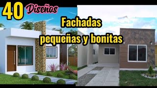 Fachadas de Casas pequeñas bonitas sencillas y modernas [upl. by Luhem]