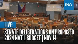 LIVE Senate deliberations on proposed 2024 nat’l budget  Nov 14 [upl. by Ancalin801]