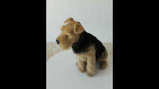 Welsh Terrier miniature  needle felting [upl. by Dorolice]