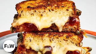 ‘A Cheese Board in a Sandwich’ Mouthwatering Recipe for Opulent Grilled Cheese  Food amp Wine Cooks [upl. by Delainey257]