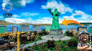 Building A Big Bronze Statue  Cities Skylines 2 [upl. by Gnel]