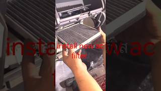 Change new AC filterتبدیل فلتر مكيفautomobileshortvideoاكسبلورtrendingكهربائيusacarusa [upl. by Ahtnama618]