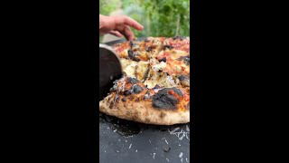 Roasted Eggplant Pizza shorts gozney pizza [upl. by Mendy]