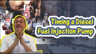 Timing a Diesel Fuel Injection Pump [upl. by Cohette]