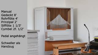 Die Orgel in der neuapostolischen Kirche Wassertrüdingen  Remondi Musette [upl. by Lema]