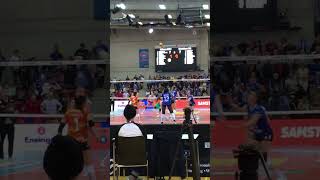 Aufschlag stuttgart MTV Stuttgart vs Dresdener SC volleyball volleyballworld volleyballlife [upl. by Novihs]