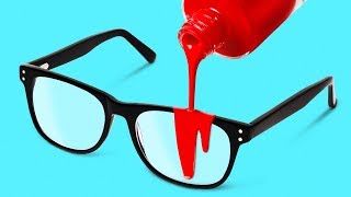 23 GLASSES HACKS EVERY FOUR EYES NEEDS TO KNOW [upl. by Lrem853]