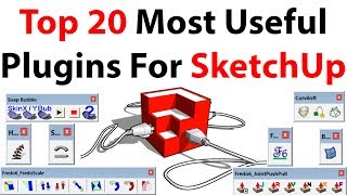 Top 20 Most Useful Plugins For SketchUp [upl. by Yarazed]