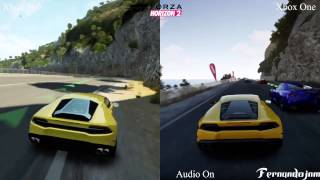 Forza Horizon 2 Xbox One vs Xbox 360  Comparação de gráficos [upl. by Hills]