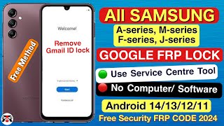 SAMSUNG FRP BYPASS 2024🔥ANDROID 121314 Latest Security 2024✔️Frp Lock Removal  Frp Unlock [upl. by Schnorr711]