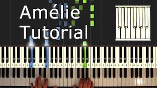 Amélie  Comptine dun Autre Été  Yann Tiersen cover  Piano Tutorial Easy  How To Play [upl. by Naomi]