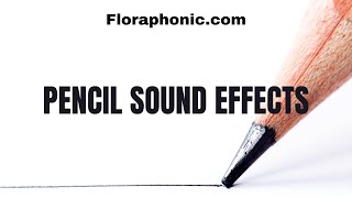 Pencil Writing and Drawing Sound Effects  floraphoniccom [upl. by Flieger137]