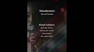 Mendendam Karaoke Marcell Siahaan [upl. by Pero]