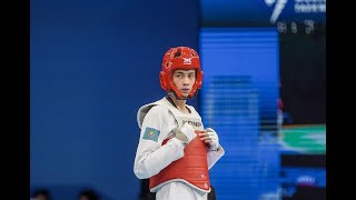 Samirkhon Ababakirov Taekwondo Highlights 2024 Paris olympic gold medalist in M 58 kg category [upl. by Russom203]