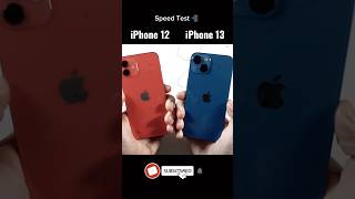 iPhone 12 vs iPhone 13 Speed Test Which One is Faster ⚡📱 shorts viralshorts [upl. by Nibot]