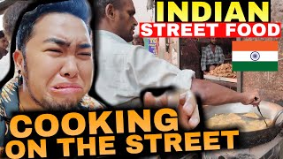 INDIAN STREET FOOD 🇮🇳 COOKING ON THE STREETS OF NEW DELHI 😱 [upl. by Sahpec234]