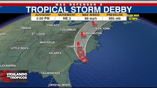 Inundaciones generalizadas presisten en Florida por la tormenta tropical Debby [upl. by Holden]