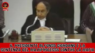 Il Presidente Alfonso Giordano e la sentenza del Maxiprocesso contro la Mafia [upl. by Aynam]