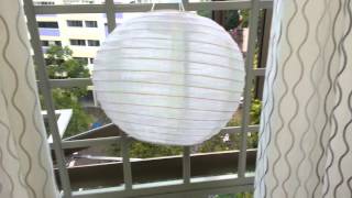 Ikea solarpowered chinese lamp [upl. by Htebzil]