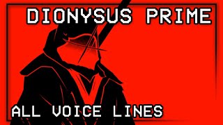 BLOODSHED All Dionysus Prime Voice Lines  ULTRAKILL P3 Fandub [upl. by Claiborne]