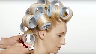 Nicolas Jurnjack Hair Tutorial  How To Create Style with Hair Rollers [upl. by Wilinski]