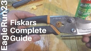 Fiskars Pruner Clean Oil Sharpen [upl. by Odlopoel]