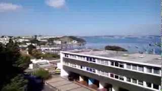 Brixham view from roof terrace of Brixham Cottages Wiston Cap Aug 2013 [upl. by Arihaz]